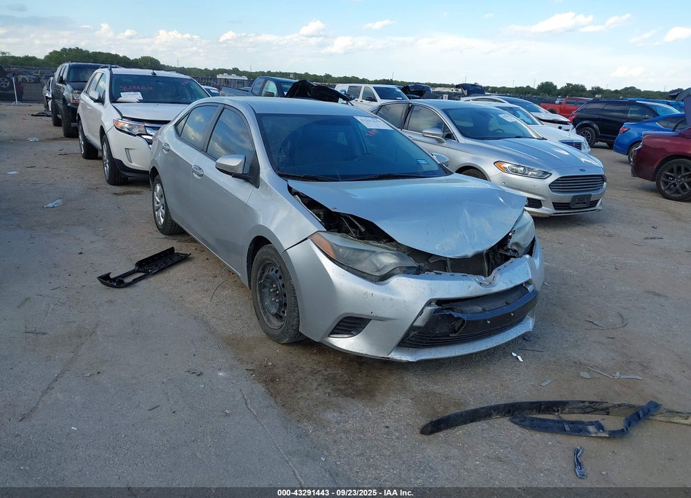 2015 TOYOTA COROLLA LE VIN: 5YFBURHE0FP337526