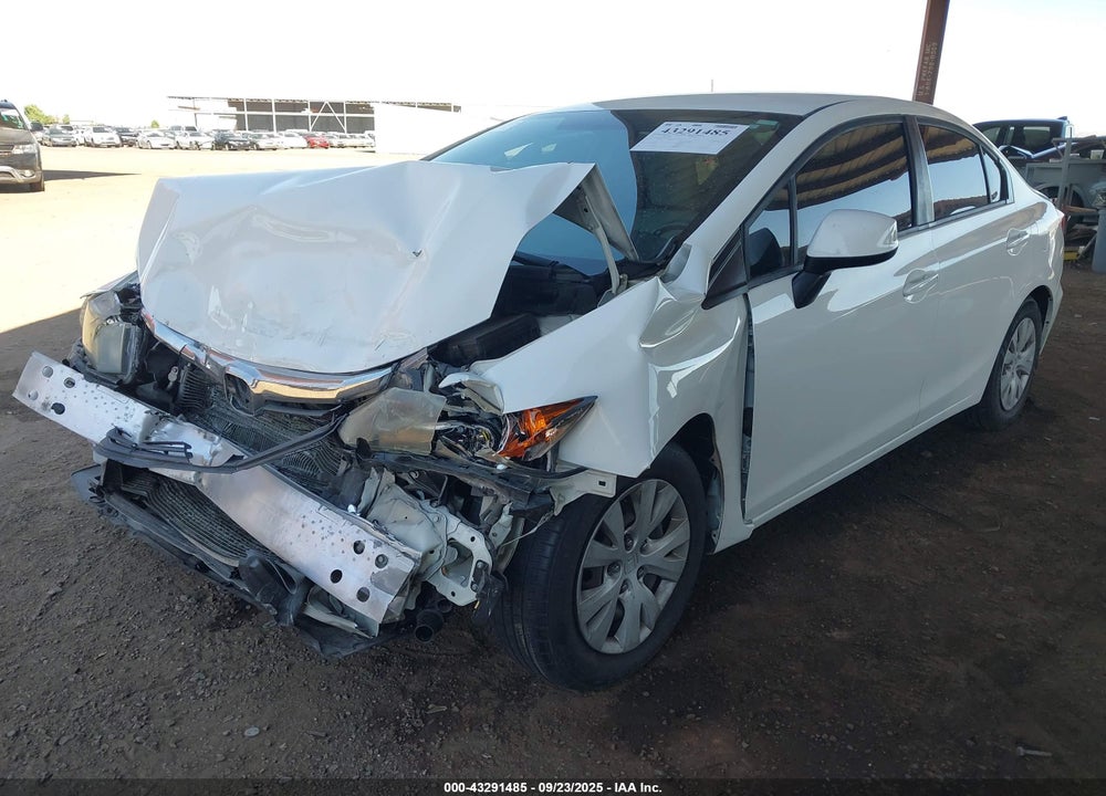 2012 HONDA CIVIC VIN: 19XFB2F55CE369631