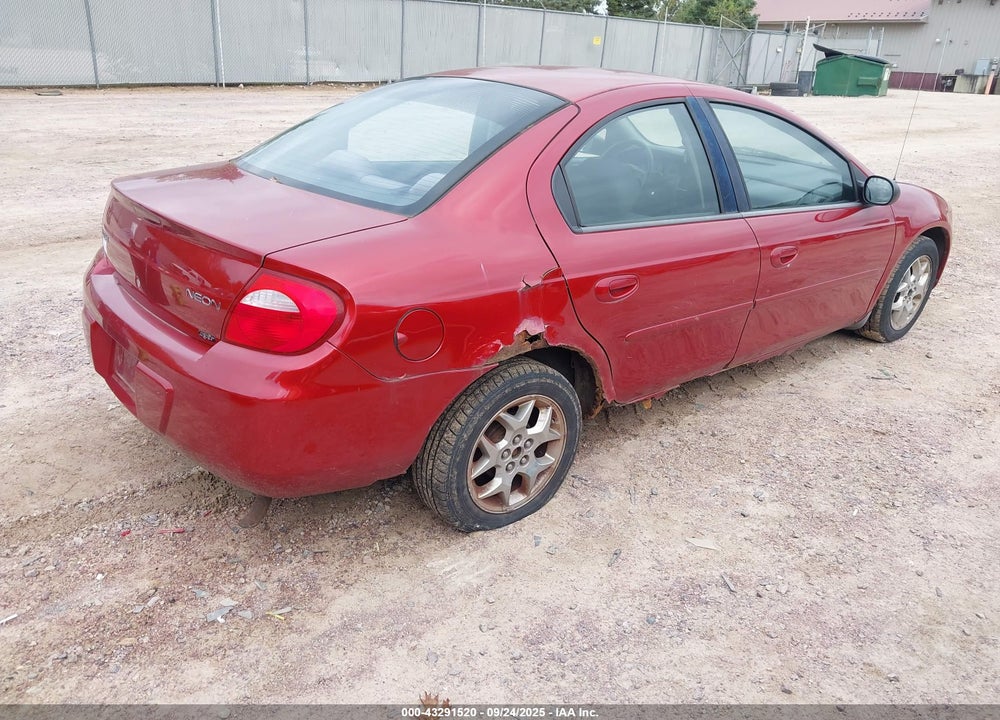 2004 DODGE NEON SXT VIN: 1B3ES56C64D602352