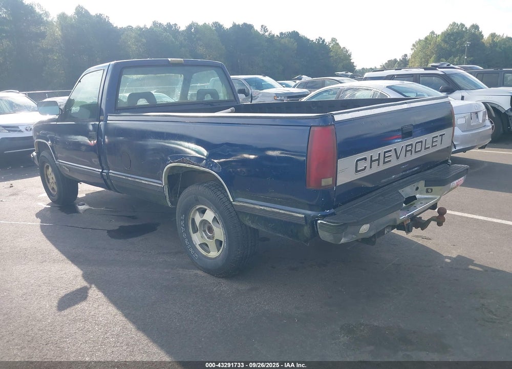 1993 CHEVROLET GMT-400 K1500 VIN: 1GCEK14K6PZ183749
