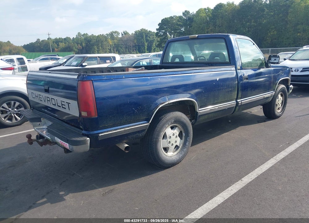 1993 CHEVROLET GMT-400 K1500 VIN: 1GCEK14K6PZ183749