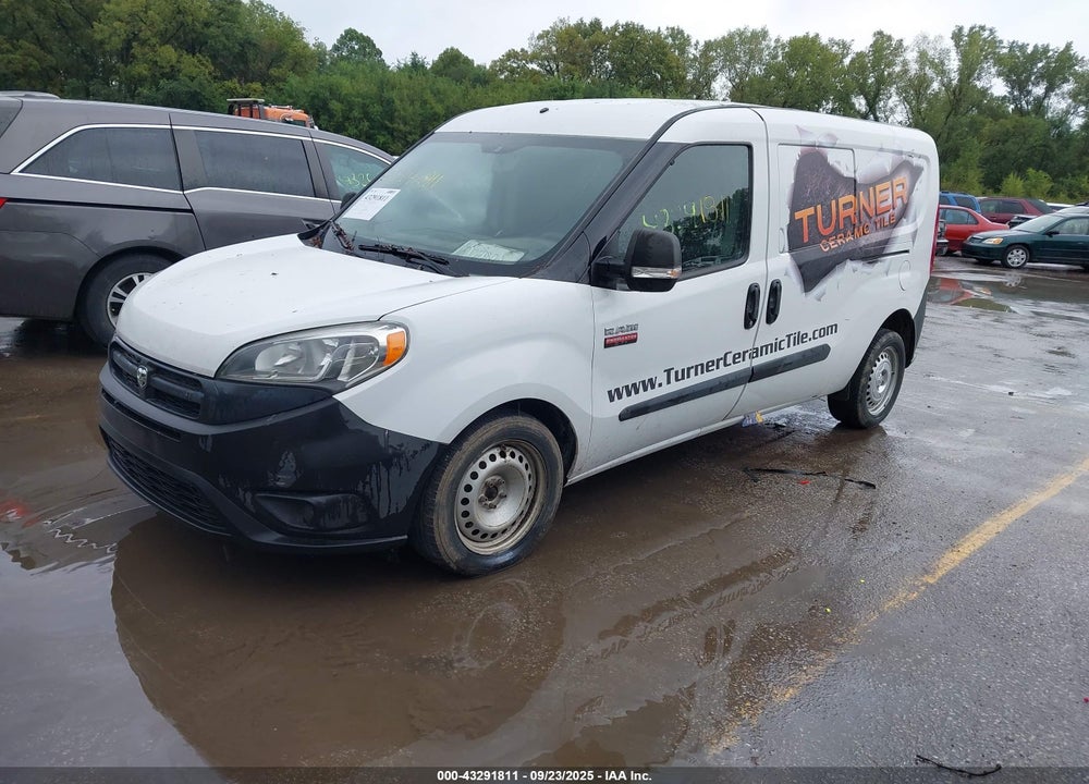 2015 RAM PROMASTER CITY TRADESMAN VIN: ZFBERFAT0F6A42168