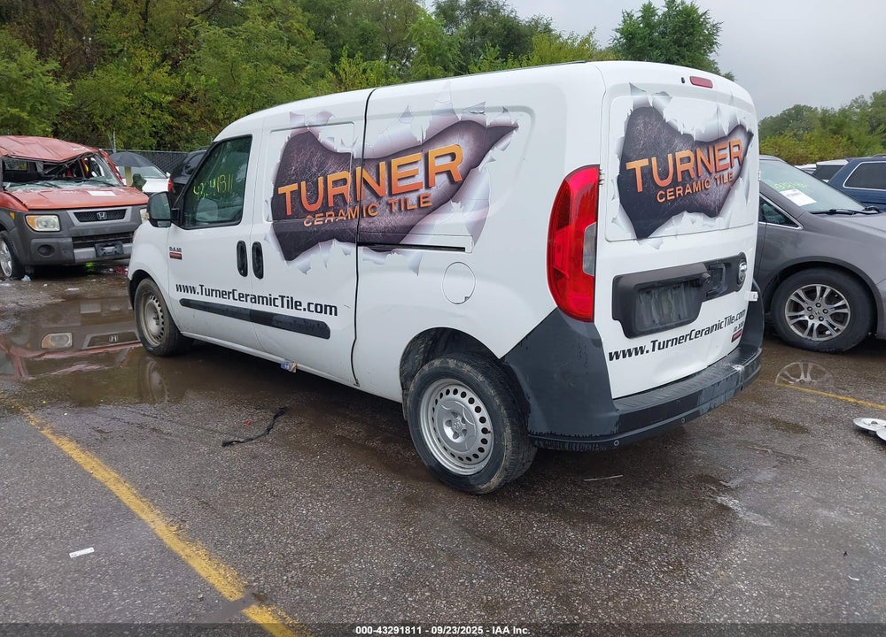 2015 RAM PROMASTER CITY TRADESMAN VIN: ZFBERFAT0F6A42168