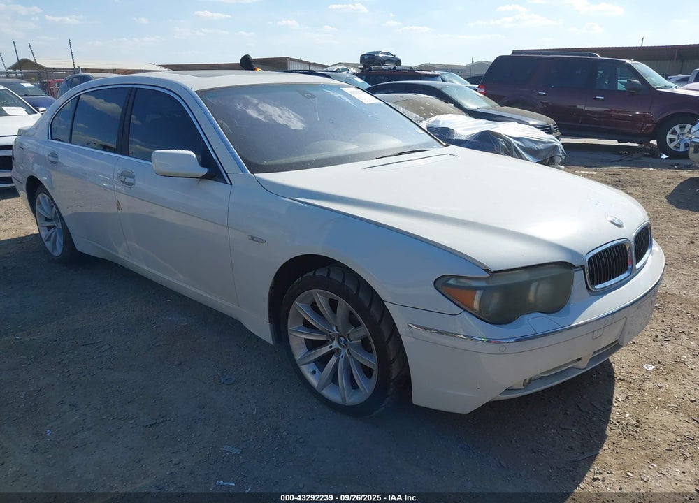 2002 BMW 745LI VIN: WBAGN63452DR03657
