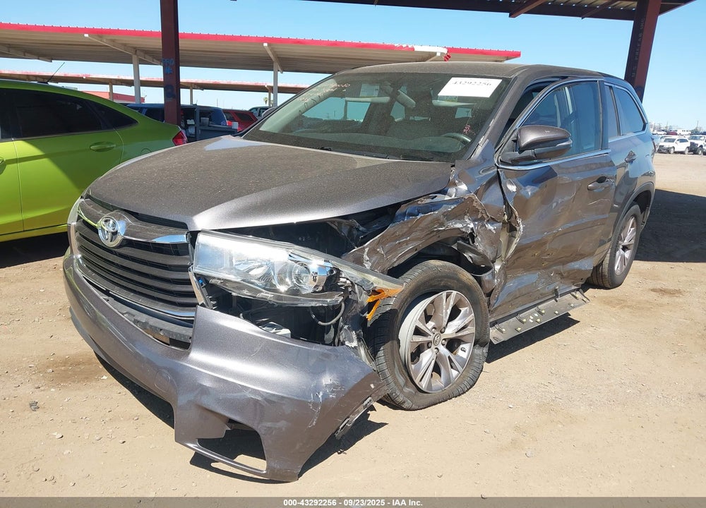 2016 TOYOTA HIGHLANDER VIN: 5TDZKRFH4GS149036