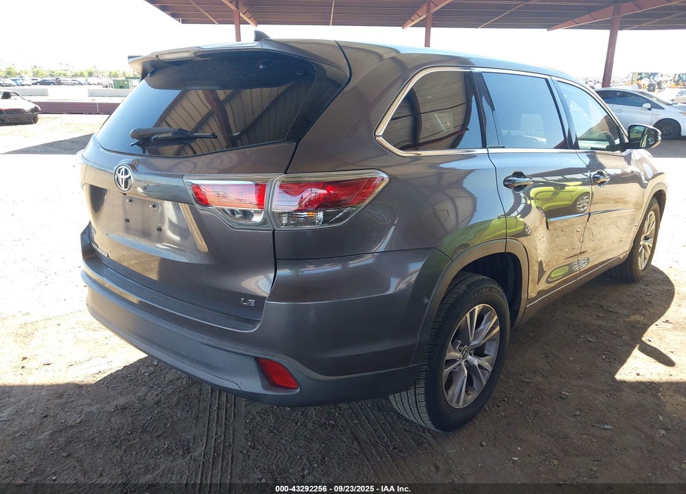 2016 TOYOTA HIGHLANDER VIN: 5TDZKRFH4GS149036