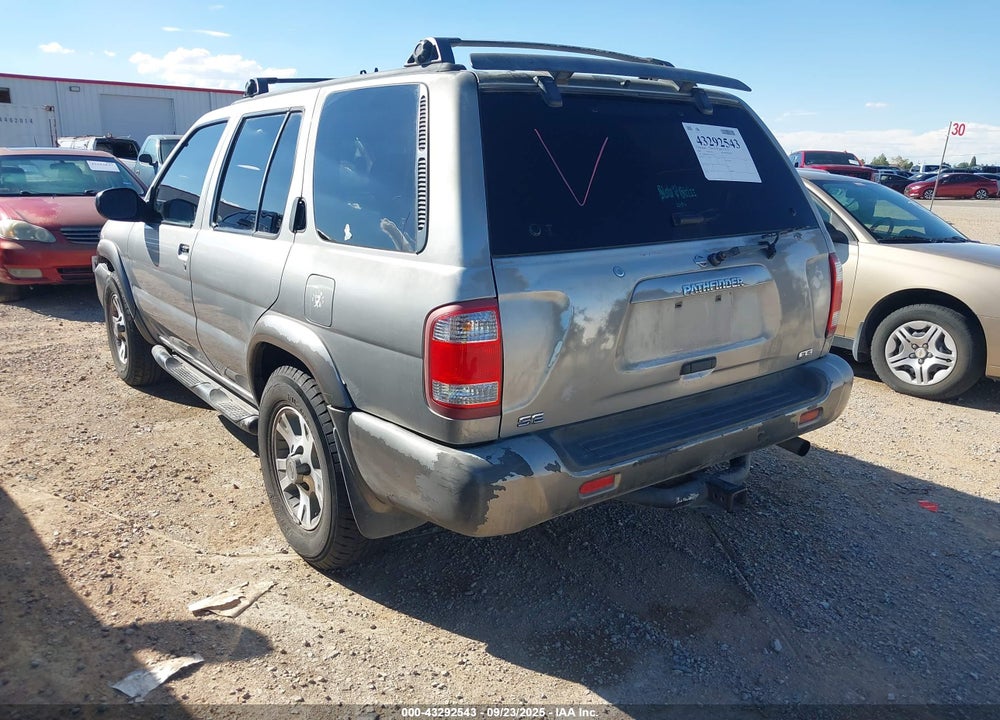 2001 NISSAN PATHFINDER SE VIN: JN8DR09X21W567966