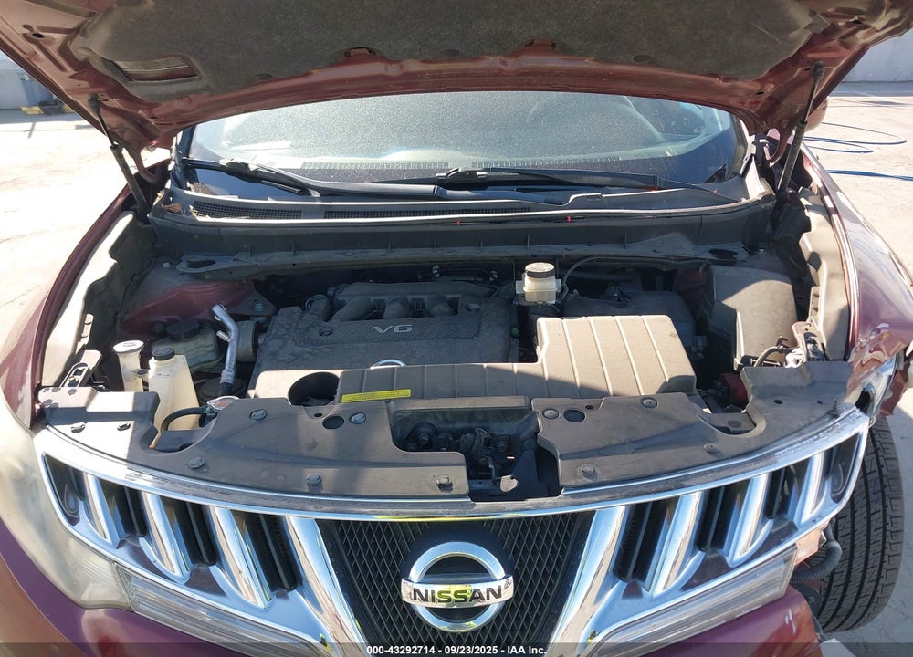 2010 NISSAN MURANO VIN: JN8AZ1MW5AW126422