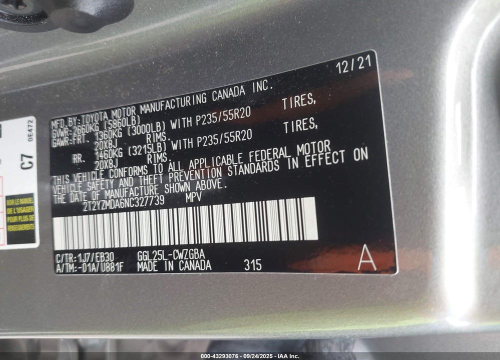 2022 LEXUS RX 350 F SPORT HANDLING VIN: 2T2YZMDA6NC327739