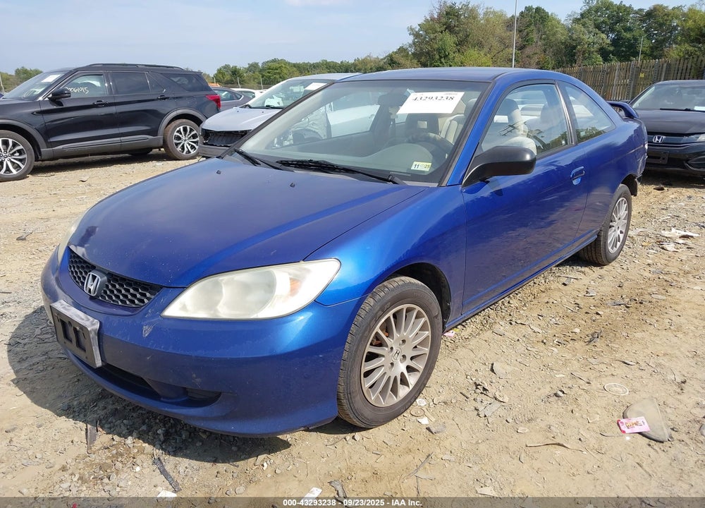2005 HONDA CIVIC LX VIN: 1HGEM22545L054536