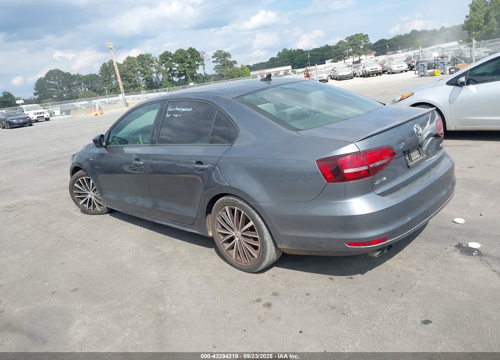 2016 VOLKSWAGEN JETTA VIN: 3VWD17AJ9GM249755