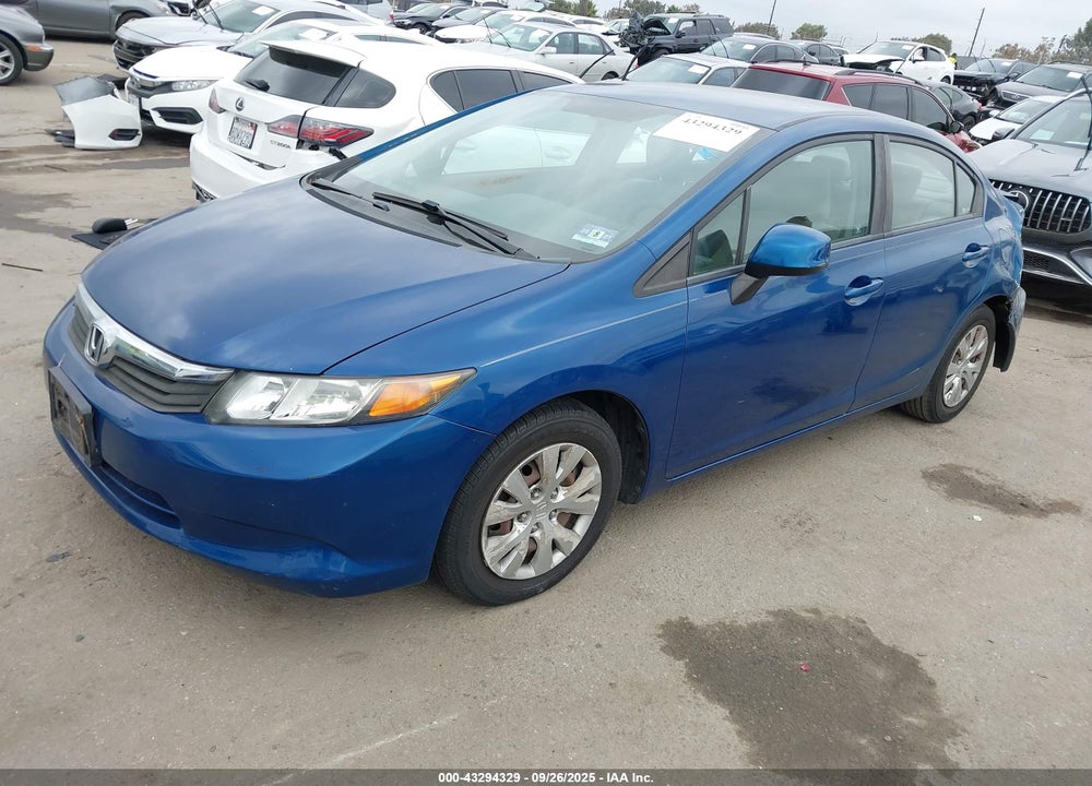 2012 HONDA CIVIC VIN: 19XFB2F51CE361994