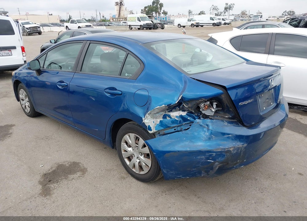 2012 HONDA CIVIC VIN: 19XFB2F51CE361994