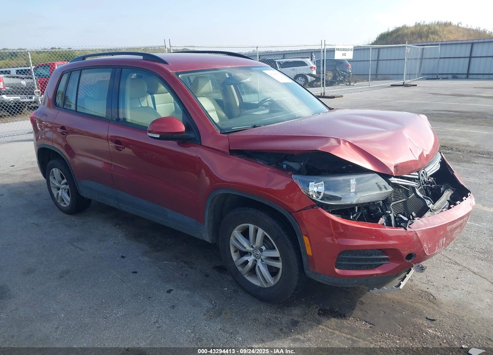 2016 VOLKSWAGEN TIGUAN S VIN: WVGBV7AX8GW020661