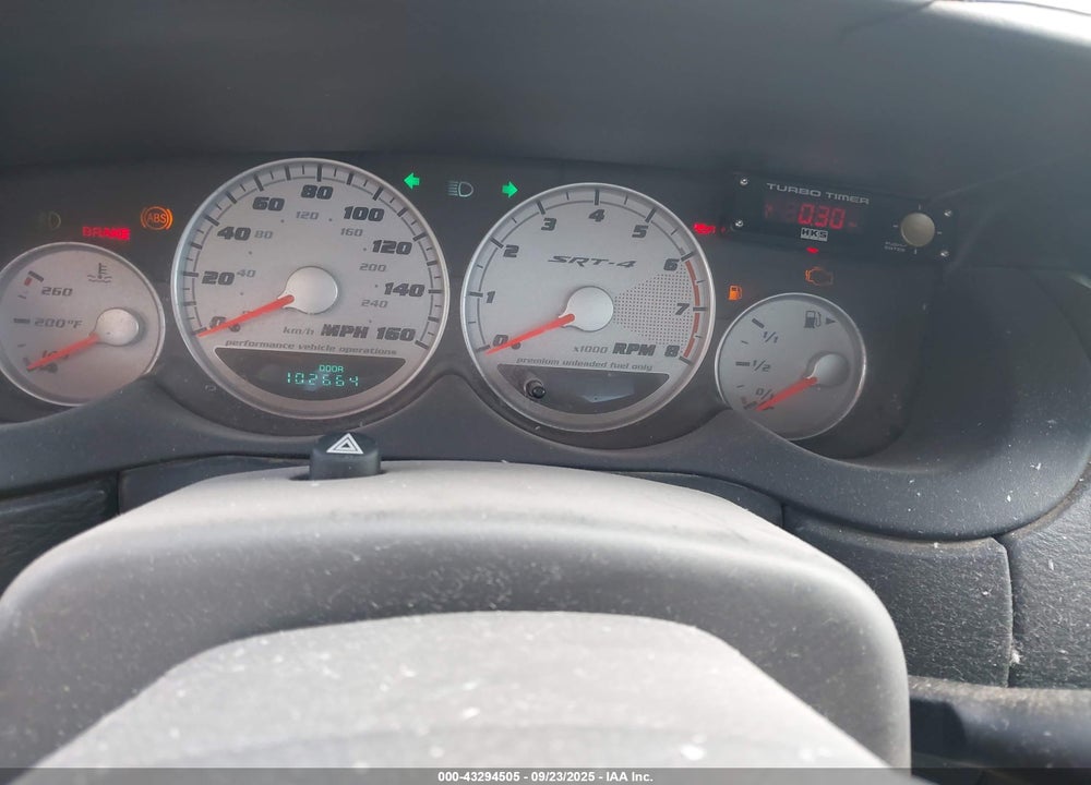 2005 DODGE SRT4 VIN: 1B3ES66S15D239571