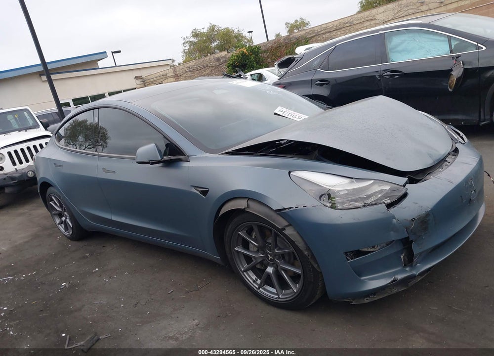 2022 TESLA MODEL 3 LONG RANGE DUAL MOTOR ALL-WHEEL DRIVE VIN: 5YJ3E1EB6NF357593