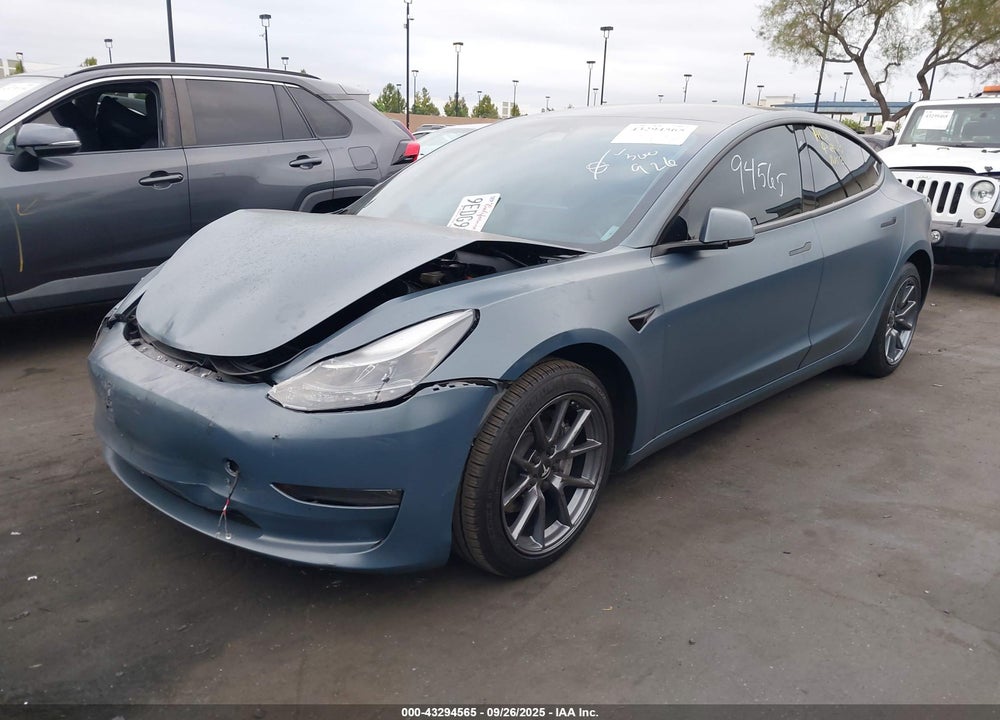 2022 TESLA MODEL 3 LONG RANGE DUAL MOTOR ALL-WHEEL DRIVE VIN: 5YJ3E1EB6NF357593
