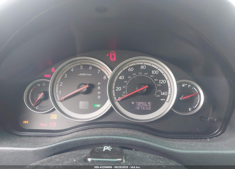 2005 SUBARU OUTBACK 3.0R L.L. BEAN EDITION VIN: 4S4BP86C354363537