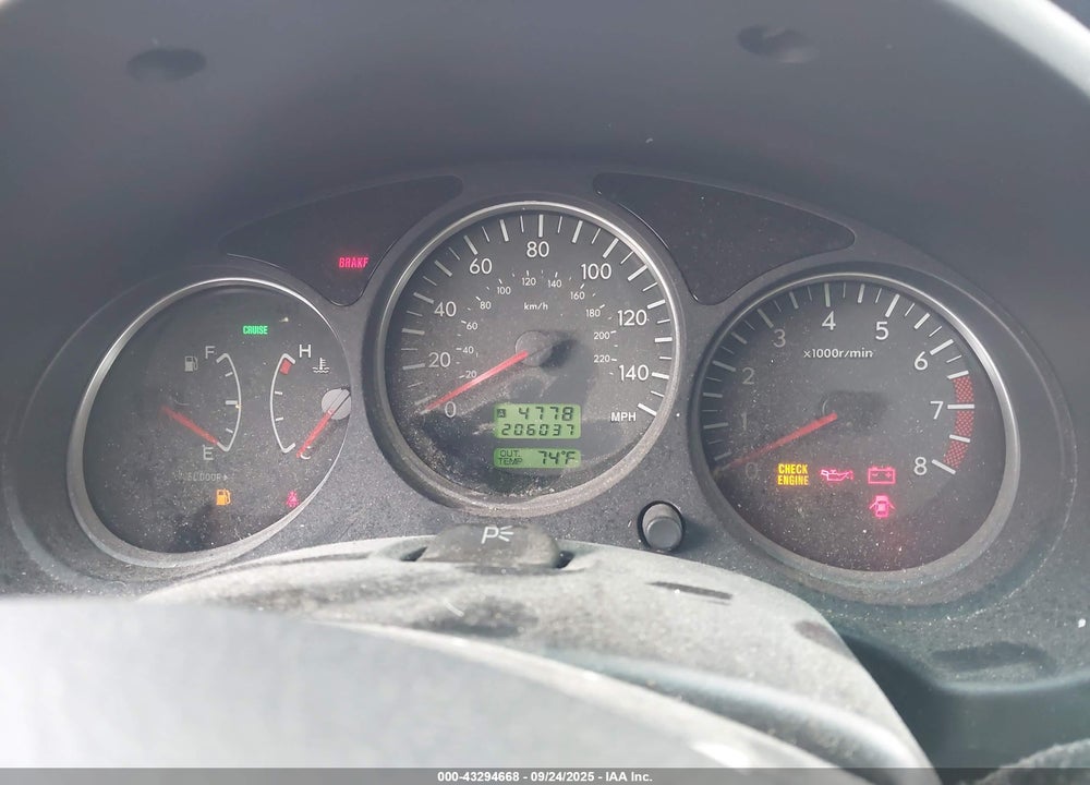 2005 SUBARU FORESTER 2.5XT VIN: JF1SG69675G712332