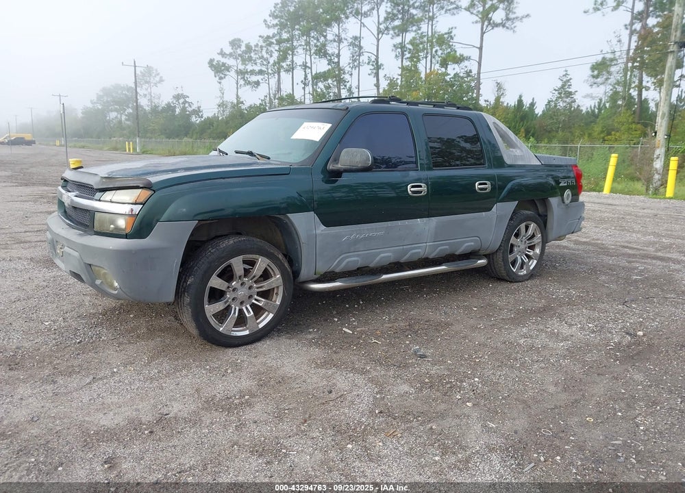 2002 CHEVROLET AVALANCHE 1500 VIN: 3GNEC13T02G210807
