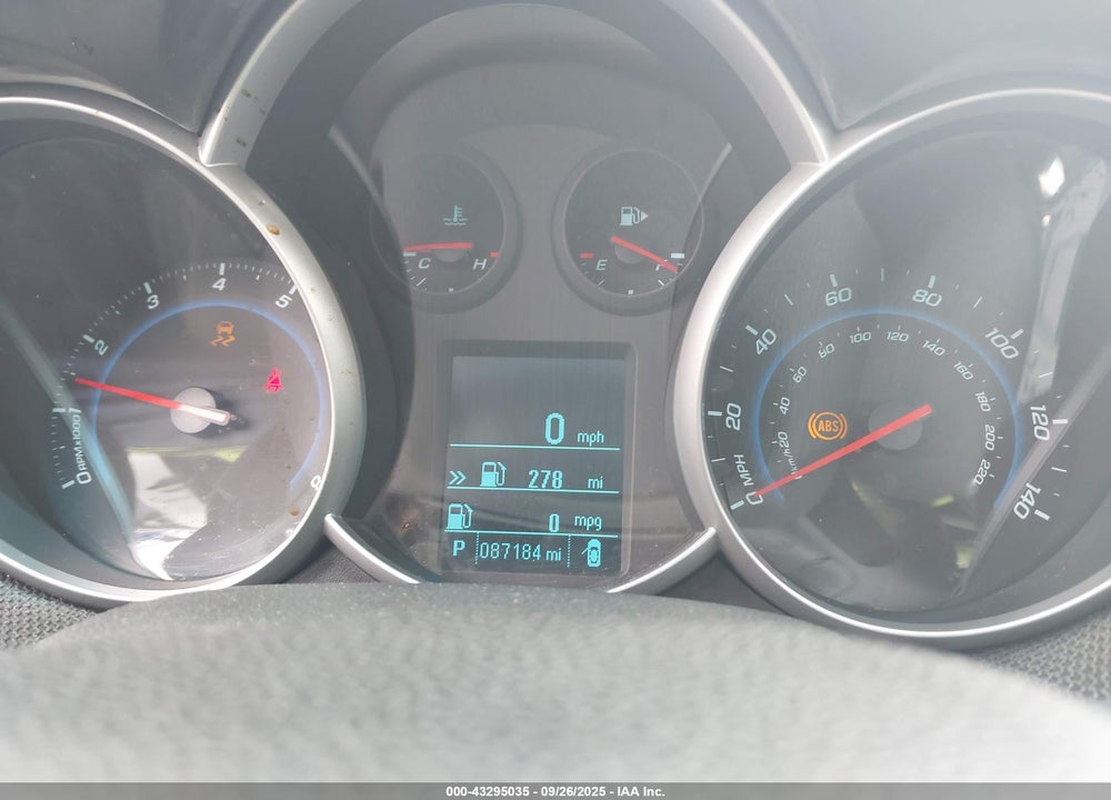 2012 CHEVROLET CRUZE 1LT VIN: 1G1PF5SC9C7156950