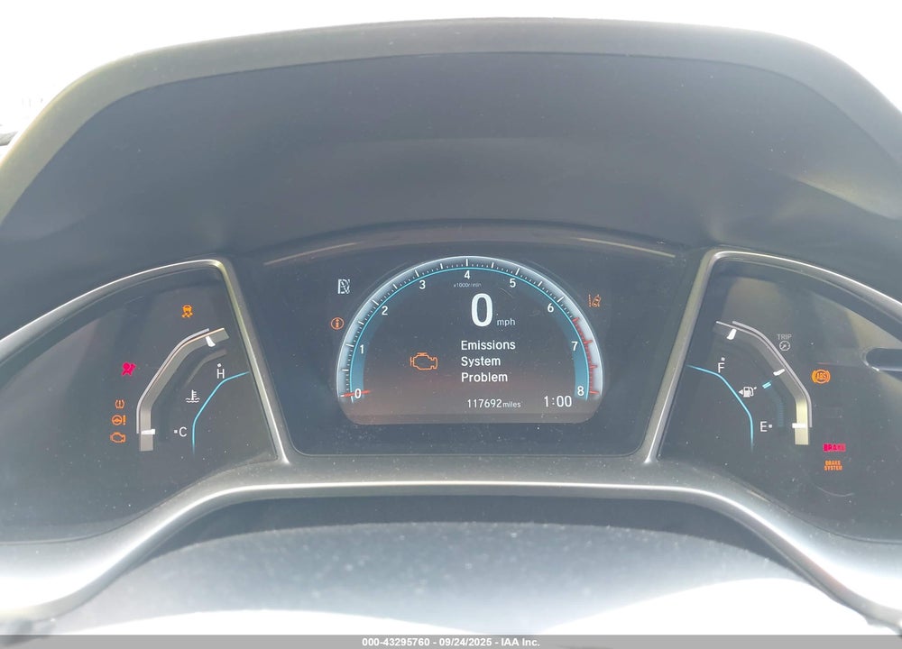 2016 HONDA CIVIC VIN: 19XFC1F98GE219836