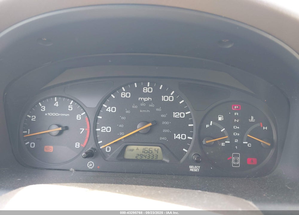 1999 HONDA ACCORD EX V6 VIN: 1HGCG165XXA022773