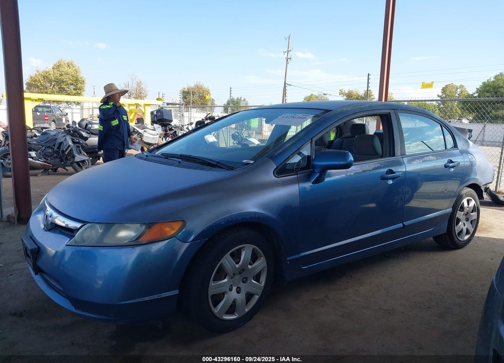 2007 HONDA CIVIC LX VIN: JHMFA16587S006965