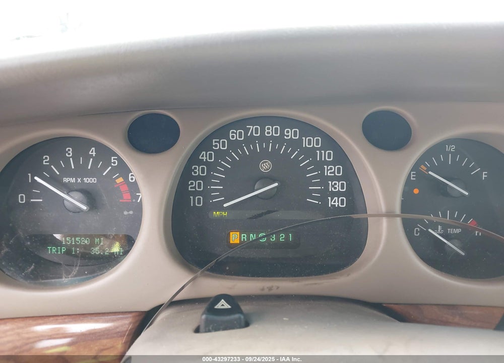 2000 BUICK LESABRE CUSTOM VIN: 1G4HP54K4Y4286863
