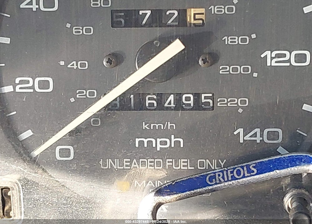 1997 HONDA ACCORD EX VIN: 1HGCD5658VA098666