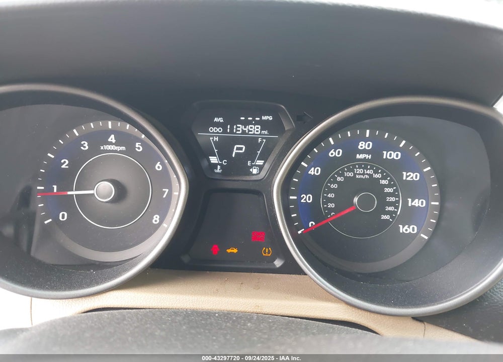 2013 HYUNDAI ELANTRA GLS VIN: 5NPDH4AE9DH373557