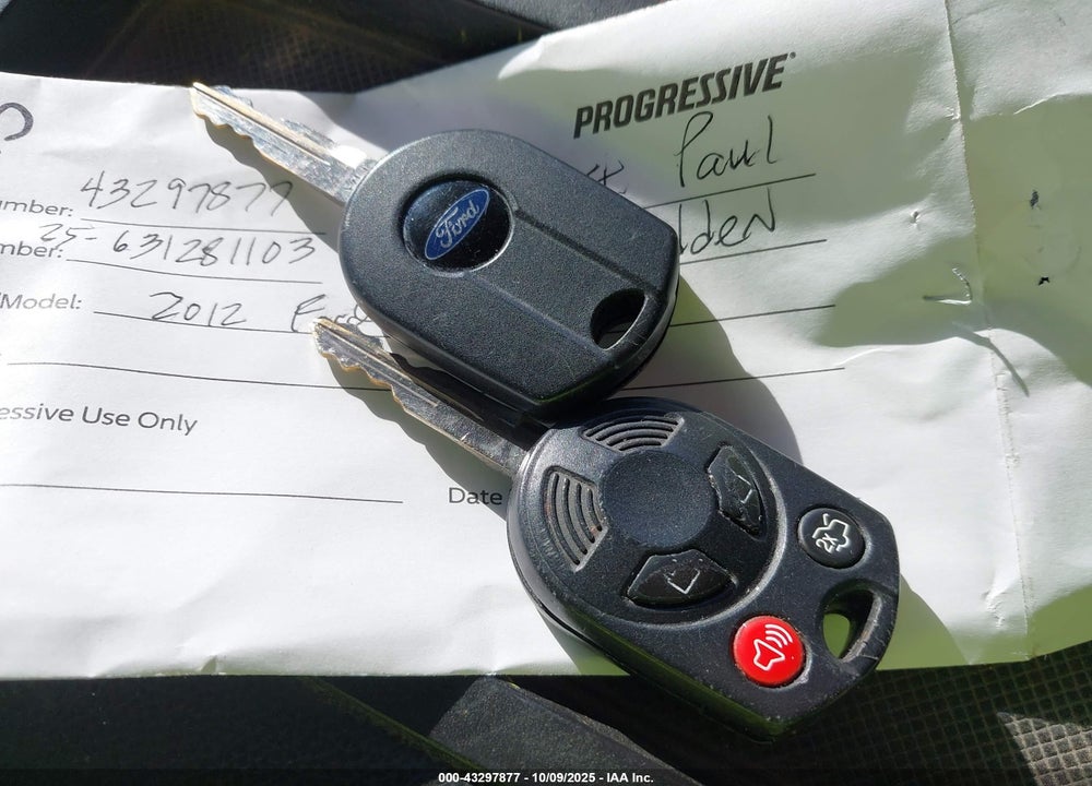 2012 FORD ESCAPE VIN: 1FMCU9D72CKC10701