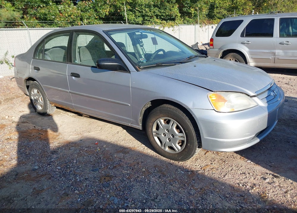 2001 HONDA CIVIC LX VIN: 1HGES15531L016978