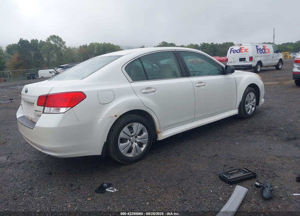 2011 SUBARU LEGACY 2.5I VIN: 4S3BMBA60B3263991