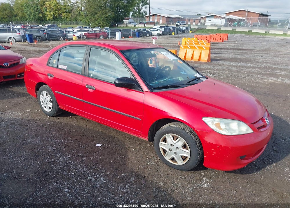 2005 HONDA CIVIC VP VIN: 1HGES16365L002110