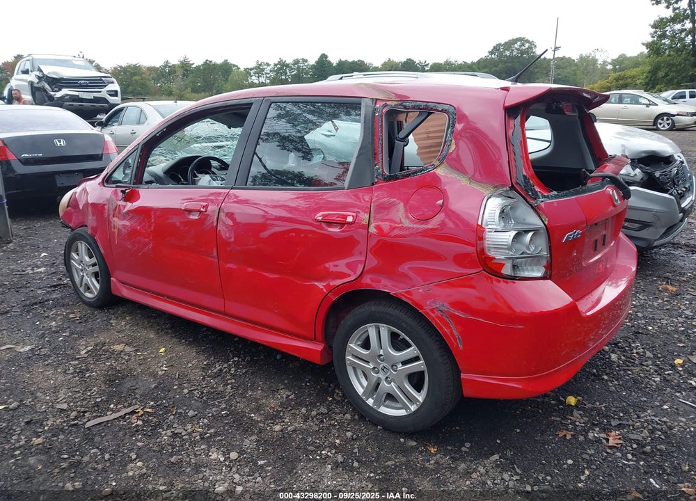 2008 HONDA FIT SPORT VIN: JHMGD38618S036632