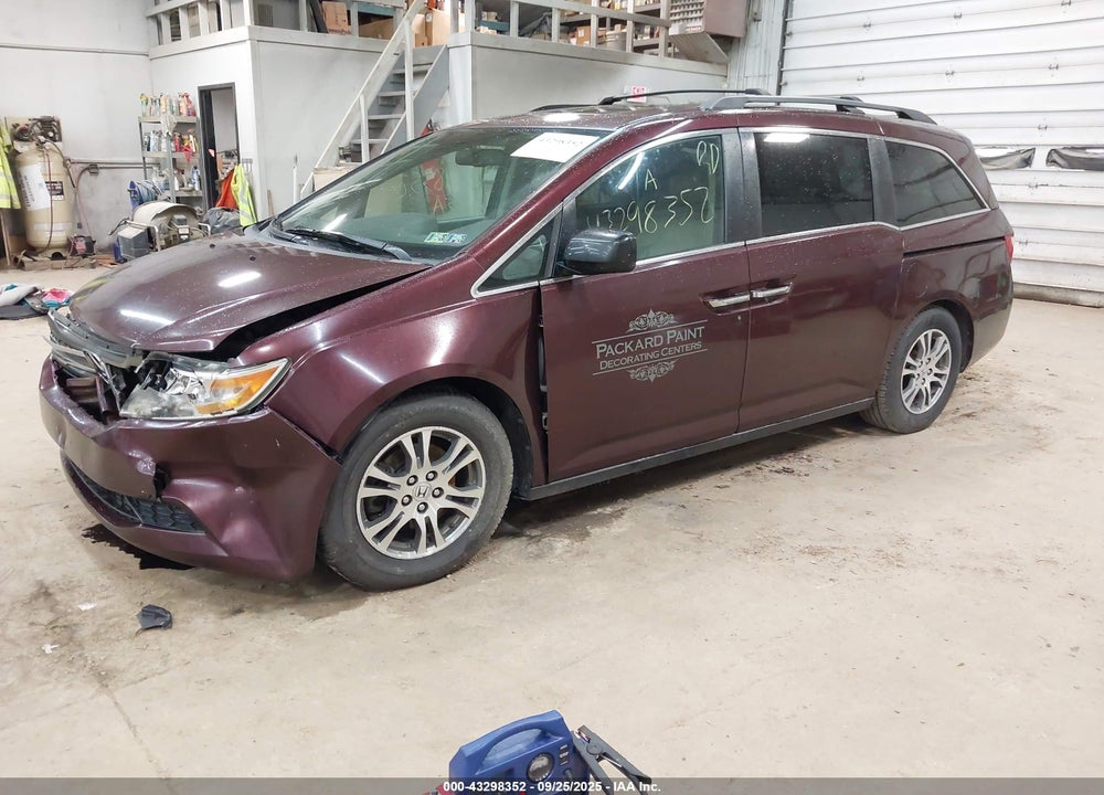 2013 HONDA ODYSSEY EX-L VIN: 5FNRL5H69DB008044