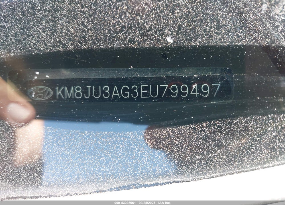 2014 HYUNDAI TUCSON VIN: KM8JU3AG3EU799497