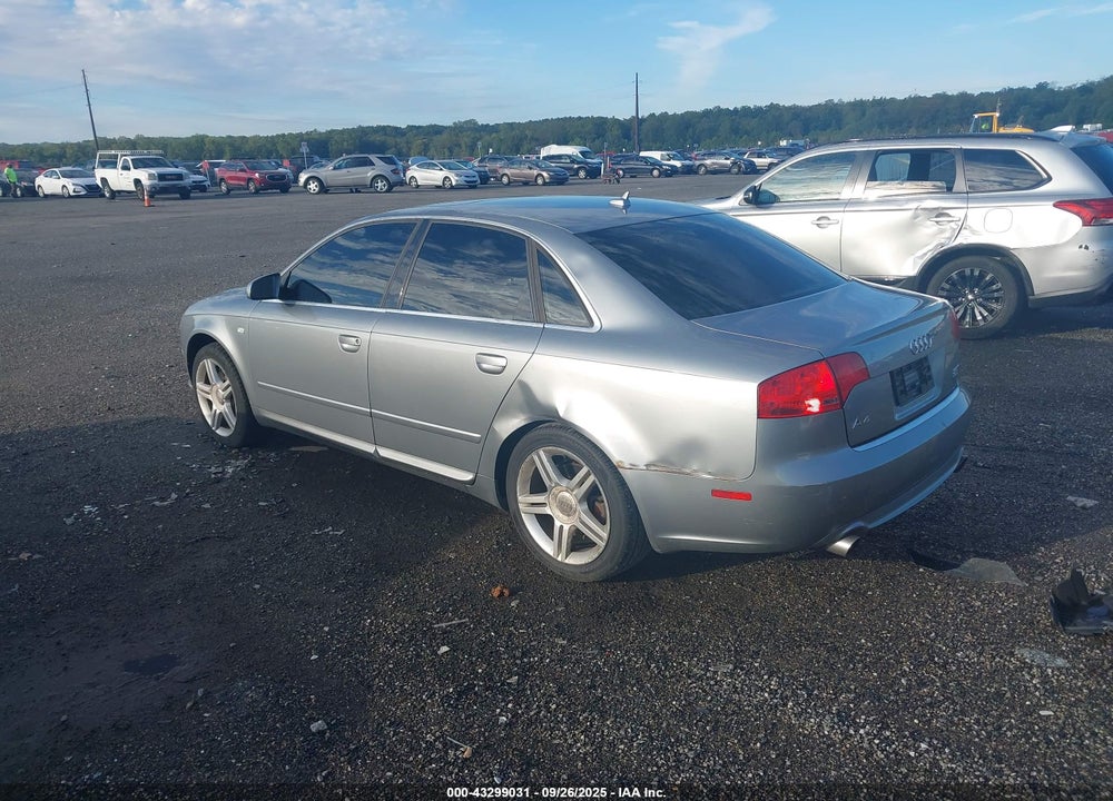 2008 AUDI A4 2.0T VIN: WAUDF78E88A060006
