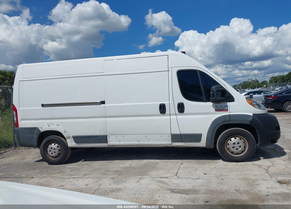 2017 RAM PROMASTER 2500 HIGH ROOF 159 WB VIN: 3C6TRVDG2HE541259