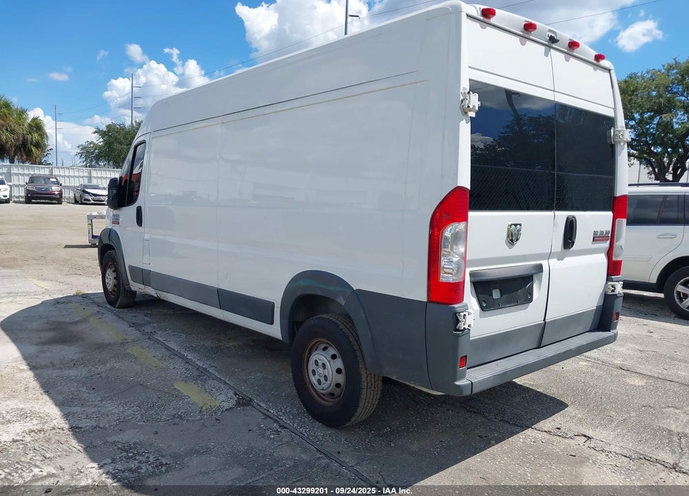 2017 RAM PROMASTER 2500 HIGH ROOF 159 WB VIN: 3C6TRVDG2HE541259