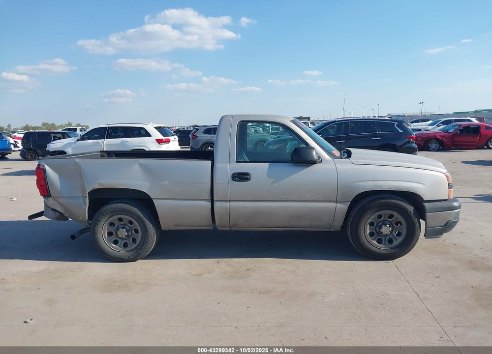2006 CHEVROLET SILVERADO 1500 WORK TRUCK VIN: 3GCEC14V36G257716
