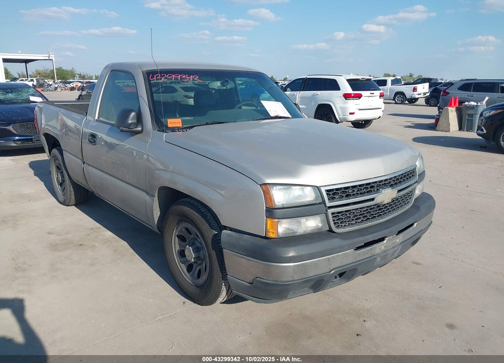 2006 CHEVROLET SILVERADO 1500 WORK TRUCK VIN: 3GCEC14V36G257716