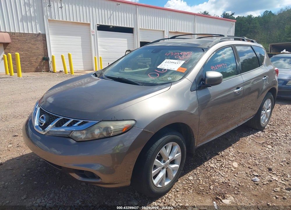 2011 NISSAN MURANO VIN: JN8AZ1MU6BW064982