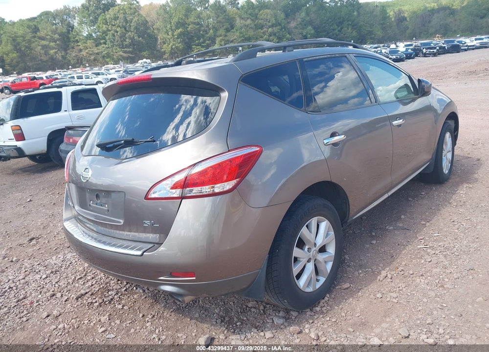 2011 NISSAN MURANO VIN: JN8AZ1MU6BW064982
