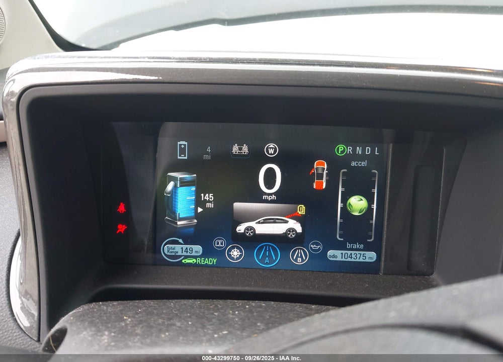 2012 CHEVROLET VOLT VIN: 1G1RD6E4XCU100347