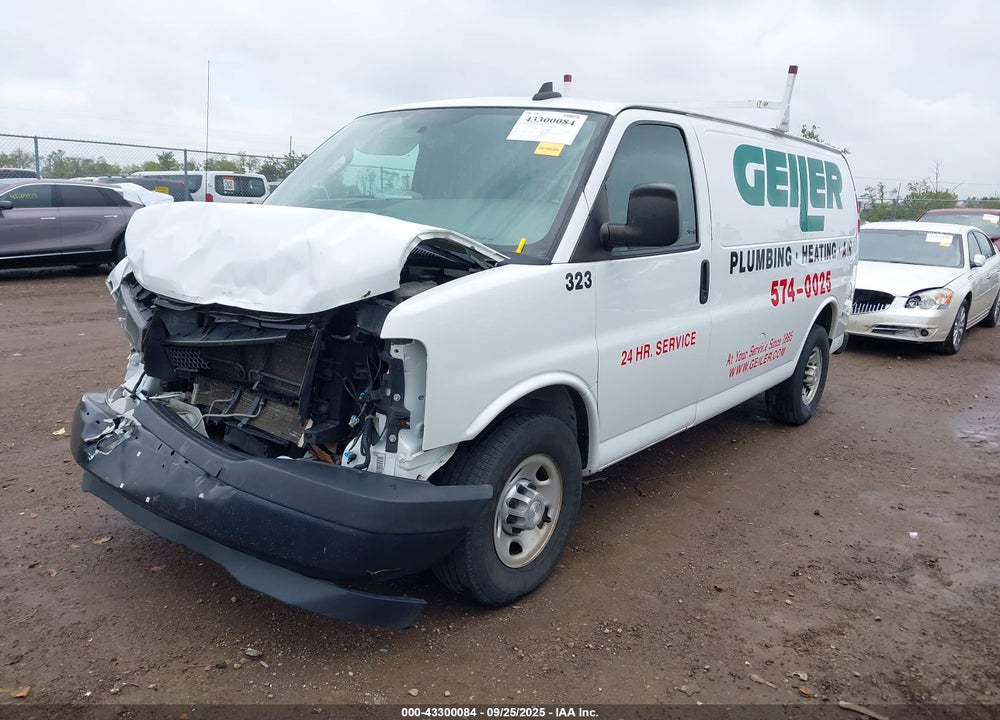 2019 CHEVROLET EXPRESS 2500 WORK VAN VIN: 1GCWGAFG9K1151688