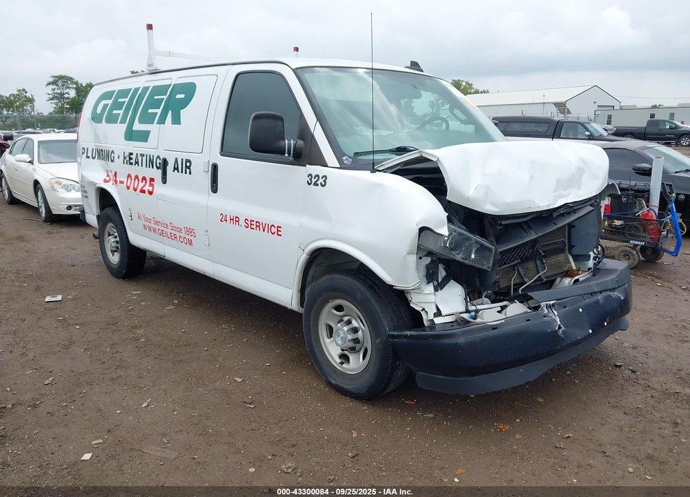 2019 CHEVROLET EXPRESS 2500 WORK VAN VIN: 1GCWGAFG9K1151688