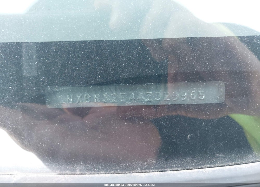 2004 TOYOTA COROLLA S VIN: 1NXBR32E44Z329965