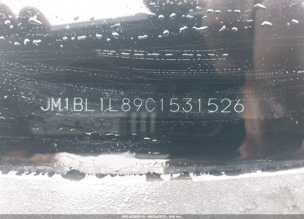 2012 MAZDA 3 VIN: JM1BL1L89C1531526